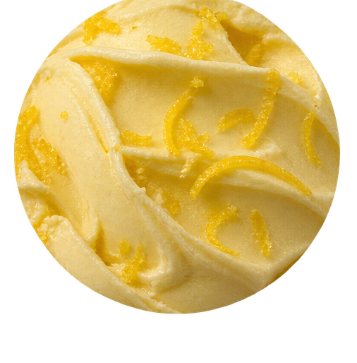 Textura artesanal de gelato, sabor P’Amuri
