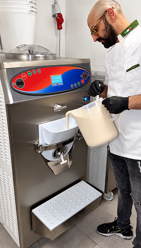 Preparación de la mezcla del gelato