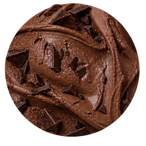Textura artesanal de gelato, sabor Chocolate